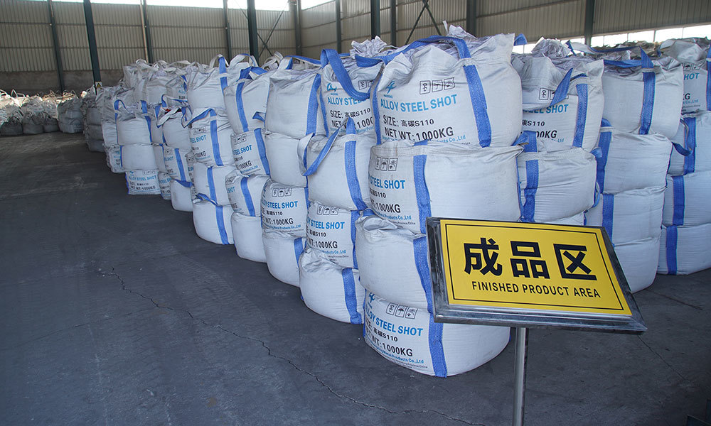 Packaged steel shot inventory at Zhongxing Metal Packaged steel shot inventory at Zhongxing Metal