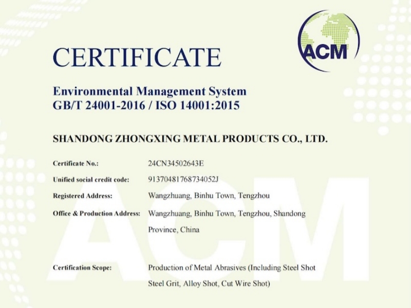 Zhongxing Metal reforça o controle de qualidade com gestão certificada pela ISO.